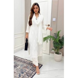 Auspicious white palazzo suit